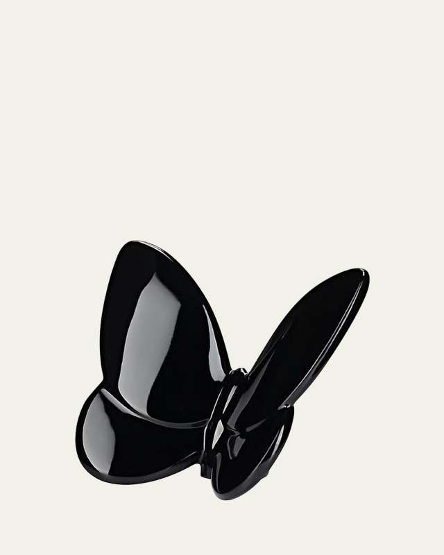 2.6" Lucky Crystal Black Butterfly